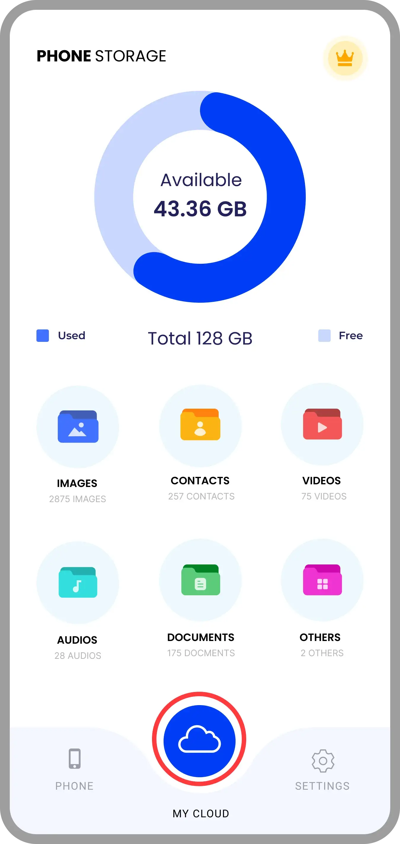 Restore UI Screenshot